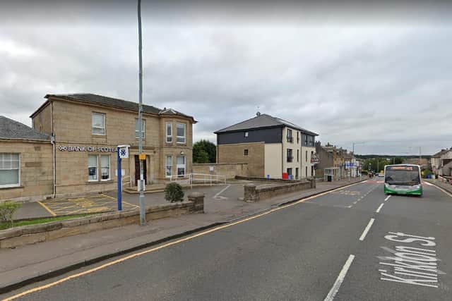 A man is reported to have been robbed at an ATM outside the Bank of Scotland in Kirkton Street in Carluke on Wednesday afternoon.
