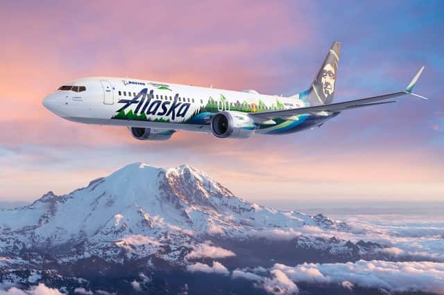 The Alaska Airlines 737-9 is Boeing's eighth "ecoDemonstrator" aircraft. (Picture: Boeing)
