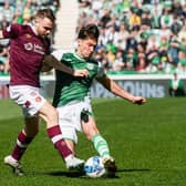 Joe Newell set the tone for Hibs in their win over rivals Hearts.  (Photo by Mark Scates / SNS Group)