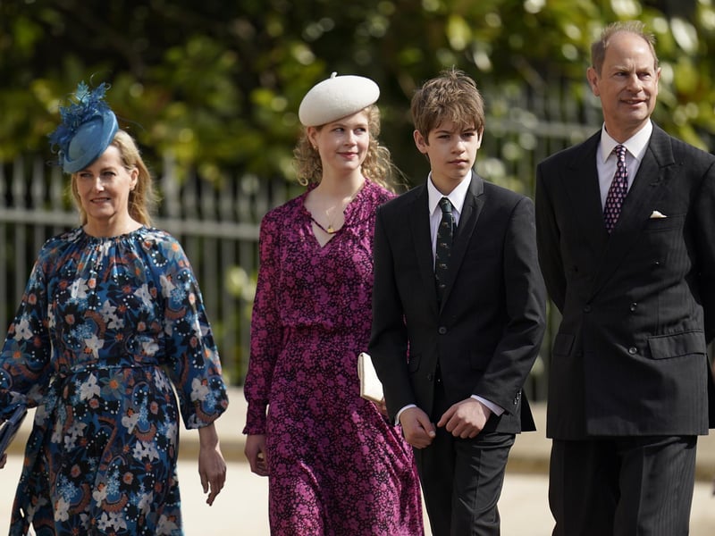 Lady Louise Mountbatten-Windsor is the elder child of Sophie, Duchess of Edinburgh, and Prince Edward, Duke of Edinburgh (and Earl of Wessex, apparently.)
