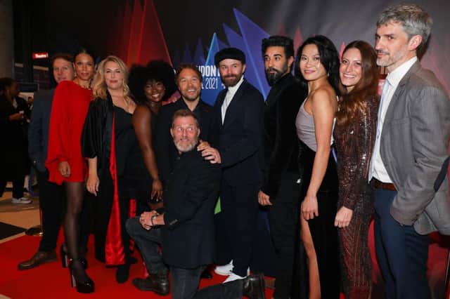The cast of Boiling Point pose at the film's UK Premiere. The film is one of Netflix's highest rated additions in March (Photo by Lia Toby/Getty Images for BFI)