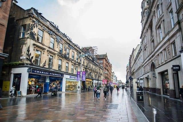 Buchanan Street in Glasgow.