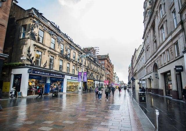 Buchanan Street in Glasgow.