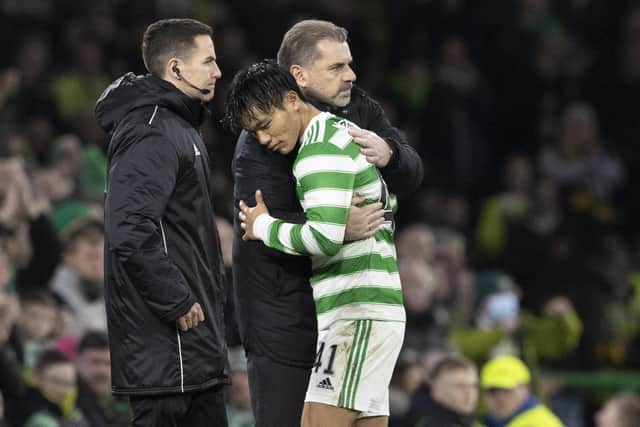 Celtic manager Ange Postecoglou admits the World Cup may have come too soon for Japan midfielder Reo Hatate. (Photo by Alan Harvey / SNS Group)