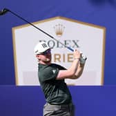 Connor Syme finished joint-12th in last year's DP World Tour Championship on the Earth Course at Jumeirah Golf Estates in Dubai. Picture: Ross Kinnaird/Getty Images.