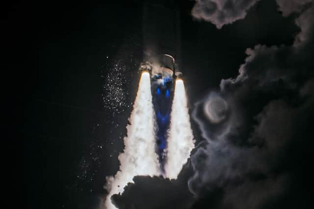 The brand new rocket, United Launch Alliance's (ULA) Vulcan Centaur, lifts off, carrying Astrobotic's Peregrine Lunar Lander. Picture: Chandan Khanna/AFP via Getty Images