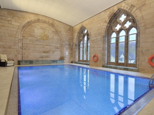 Leisure complex swimming pool.