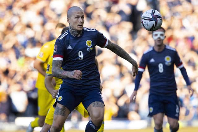 Lyndon Dykes has withdrawn from the Scotland squad after being replaced at half-time during the defeat to Ukraine. (Photo by Alan Harvey / SNS Group)