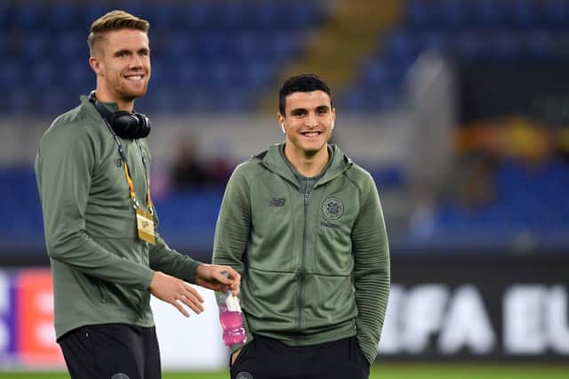 Celtic duo Kristoffer Ajer and Mohammed Elyounoussi are both in the Norway squad. Picture: SNS