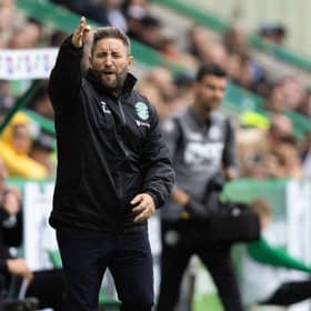 Hibs manager Lee Johnson went on a scouting mission to watch Inter Club d'Escaldes in the Faroe Islands.
