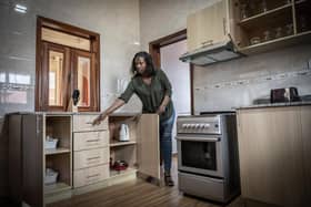 A manager shows a room at the Hallmark Residence for asylum seekers sent from the UK in a suburb of Kigali, Rwanda, in 2022 (Picture: Simon Wohlfahrt/AFP via Getty Images)