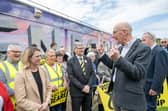First Minister John Swinney campaigning with Education Secretary Jenny Gilruth and David Torrance MSP.