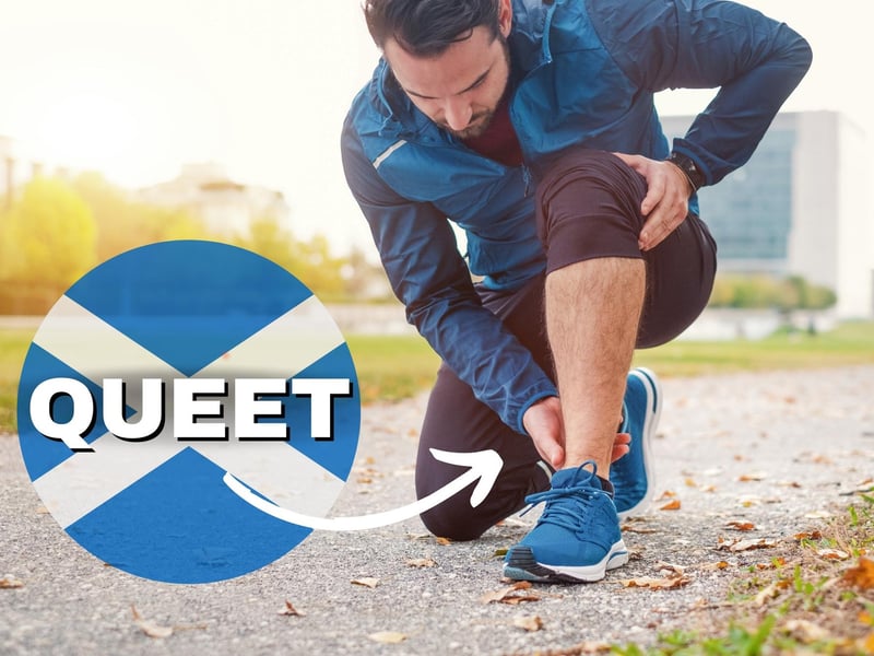 To impress Scots speakers with your vocabulary you can use this word to identify an ankle. It is said to belong to the Doric dialect of Scots which is popular in northeastern Scotland.