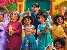 A multi-generational family from animated feature Encanto