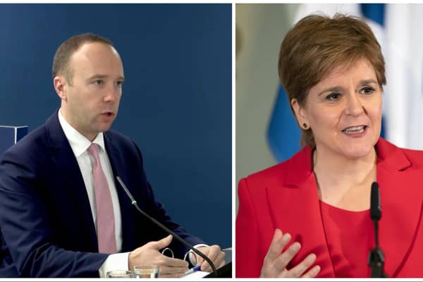 Matt Hancock left was appearing before the UK Covid inquiry. Picture: PA Wire
