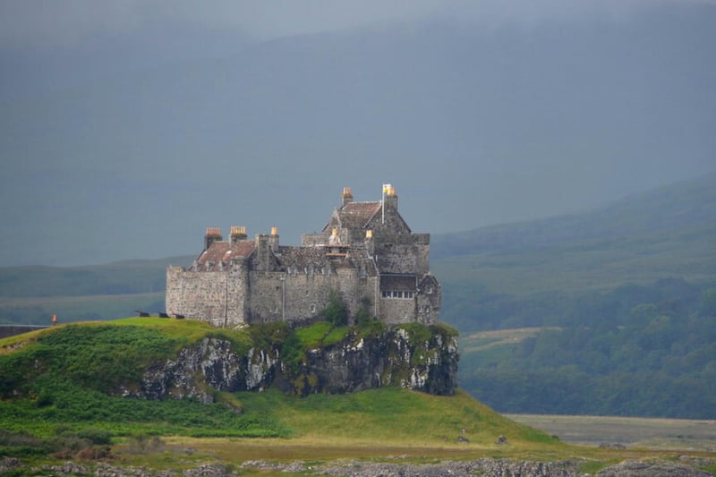 This castle was saved from ruin back in 1911 and within its walls it carries over 800 years of history for one of Scotland's oldest clans, Maclean. It stands tall on the sea cliffs on the Isle of Mull at the West Coast of Scotland.