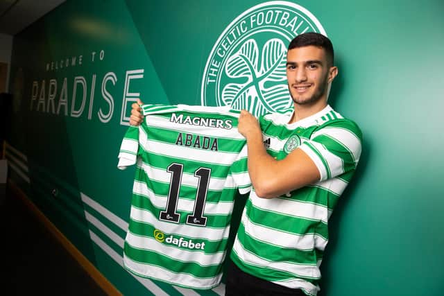 Celtic unveil new signing Liel Abada at Celtic Park. Picture: SNS