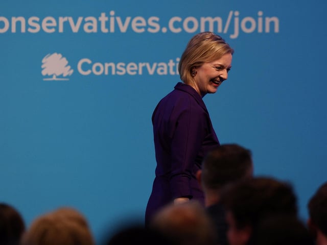 Ms Truss said Tory beliefs in freedom, low taxes and personal responsibility “resonate with the British people”.