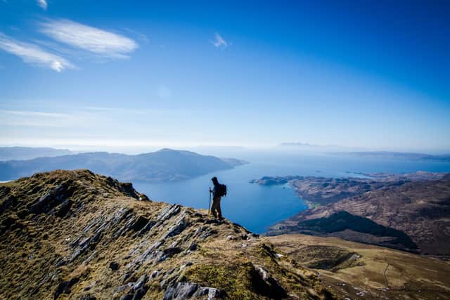 The sprawling estate, which is more than 13,000 acres in size, occupies a prime position on the Knoydart peninsula. Picture: Dunton Destinations