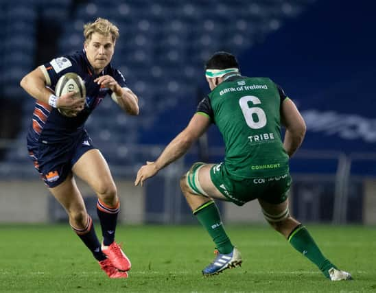 Jaco van der Walt in action for Edinburgh.