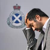 Health Secretary Humza Yousaf in September during a visit to thank army personnel for help supporting the Scottish Ambulance Service. Picture: PA Media