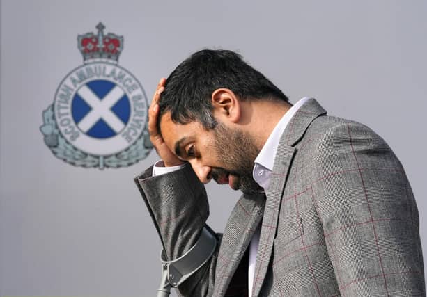 Health Secretary Humza Yousaf in September during a visit to thank army personnel for help supporting the Scottish Ambulance Service. Picture: PA Media
