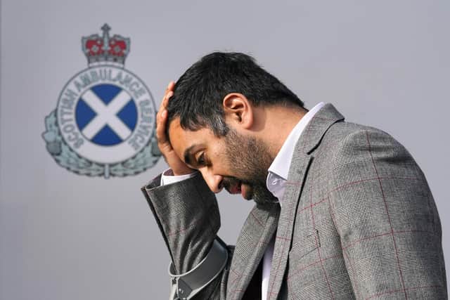 Health Secretary Humza Yousaf in September during a visit to thank army personnel for help supporting the Scottish Ambulance Service. Picture: PA Media