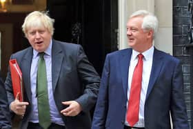 Boris Johnson and David Davis in happier times