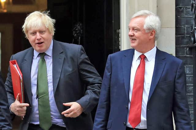 Boris Johnson and David Davis in happier times