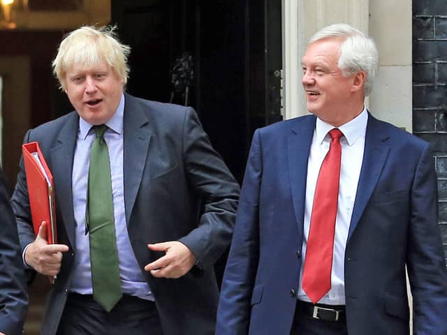 Boris Johnson and David Davis in happier times