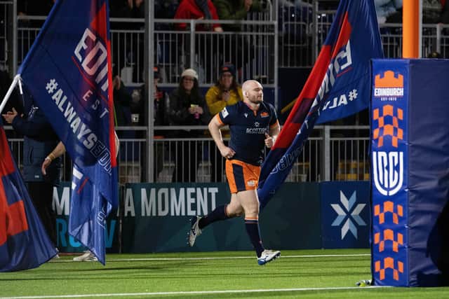 Edinburgh's David Cherry led the side out against Connacht to mark his 50th appearance for the club. (Photo by Ross Parker / SNS Group)