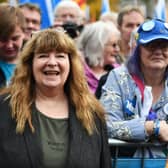 Nicola Sturgeon appeared to turn into her social media alter-ego Janey Godley, above, as she turned on the couthy innocence at the Salmond inquiry hearing, according to John McLellan (Picture: John Devlin)