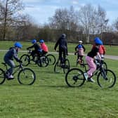 Pupils took part in ‘Learn to ride and look after your bike’ sessions