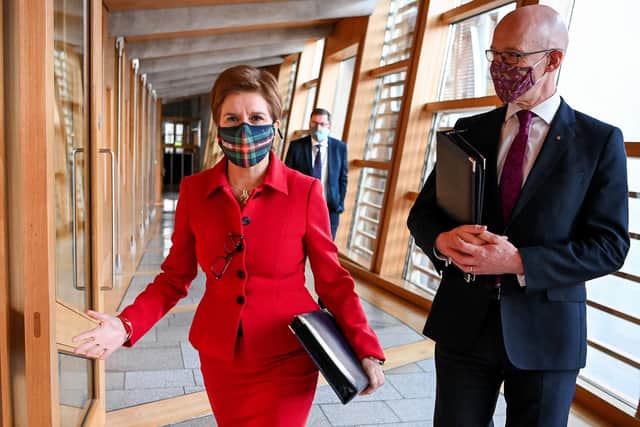 First Minister Nicola Sturgeon and Deputy First Minister John Swinney. Picture date: Tuesday November 23, 2021.