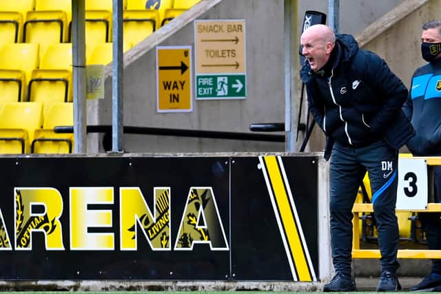 Livingston manager David Martindale during his side's top-six clinching win over Hamilton Accies. He doesn't want his side to rest on their laurels (Photo by Rob Casey / SNS Group)