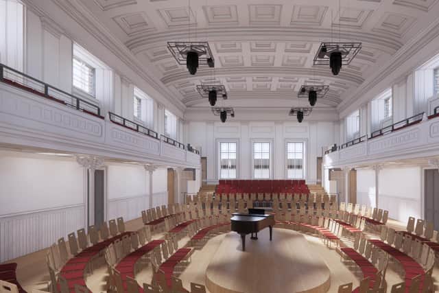 It is hoped the former Royal High School on Edinburgh's Calton Hill will be reborn as a National Centre for Music and concert hall by 2027.