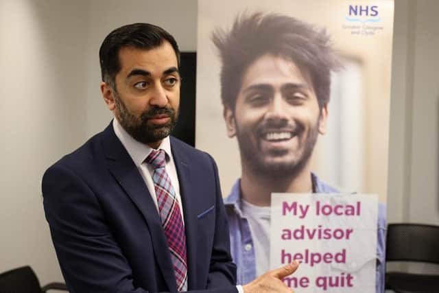 First Minister Humza Yousaf during a visit to New Gorbals Health and Care Centre in Glasgow to announce additional funding to tackle health inequality and to meet some of the surgery staff and patients who have benefitted from previous funding. Picture: PA