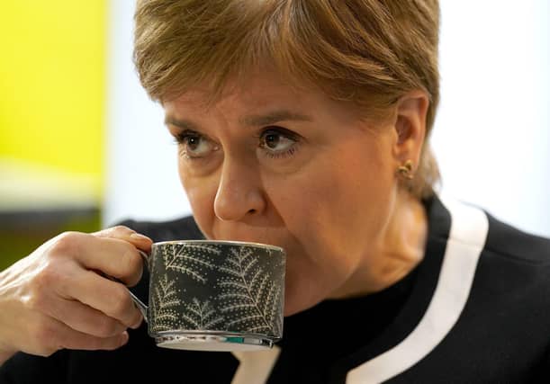 First Minister Nicola Sturgeon during her visit to Buchanan Street Residential Children's Home. Picture: Andrew Milligan - WPA Pool/Getty Images