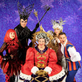The cast of Sleeping Beauty, the 2021 King's panto: Clare Gray, Grant Stott, Allan Stewart, Nicola Meehan and Jordan Young