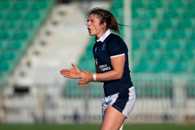 Scotland stand-off Helen Nelson kicked two penalties but Italy proved far too strong.