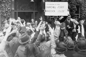 Winston Churchill was re-elected in his own seat of Woodford in Essex, but an independent polled 10,000 votes against him