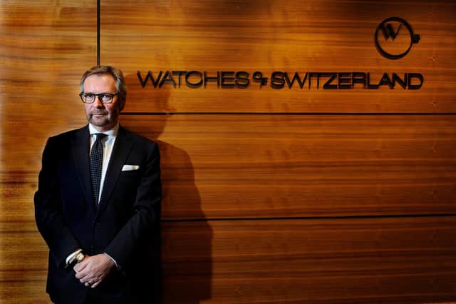 Brian Duffy, chief executive of Watches of Switzerland, will this week reveal progress towards the £1 billion sales milestone. Picture: John Devlin