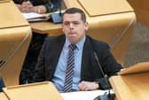 Scottish Conservative leader Douglas Ross during First Minister's Questions (FMQs) in the main chamber of the Scottish Parliament in Edinburgh. Picture: PA
