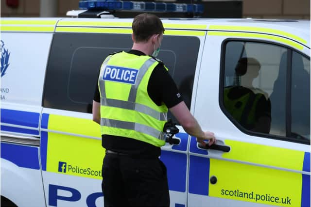 Police Scotland stock photo.