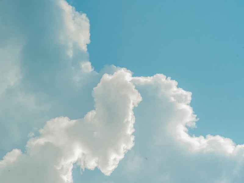 Can you see a patch of blue in the sky? Not bad! For Scotland the weather is chaotic and often grey or ever-changing, if there's a bit of blue about then its "taps aff".