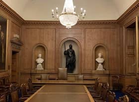 The statue has stood behind the Lord Provost's chair in the old council chamber, now known as the Diamond Jubilee Room,  for more than 200 years. PIC: Contributed.