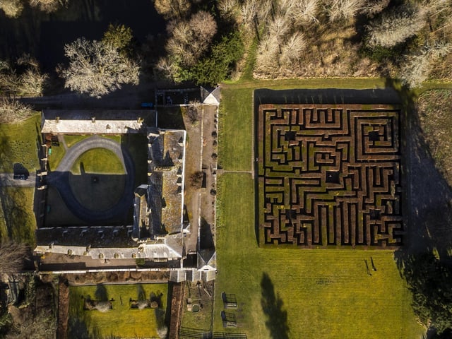 Traquair House in the Scottish Borders, gets ready to open its doors to the public