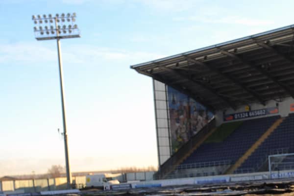 Falkirk's game will be played on Sunday at Westfield