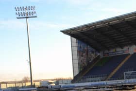 Falkirk's game will be played on Sunday at Westfield