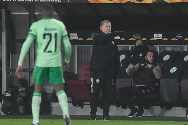 Celtic manager Neil Lennon retains belief in his ability to turn things around after another grim 4-1 defeat to Sparta Prague (Photo by Michal Cizek / AFP) (Photo by MICHAL CIZEK/AFP via Getty Images)